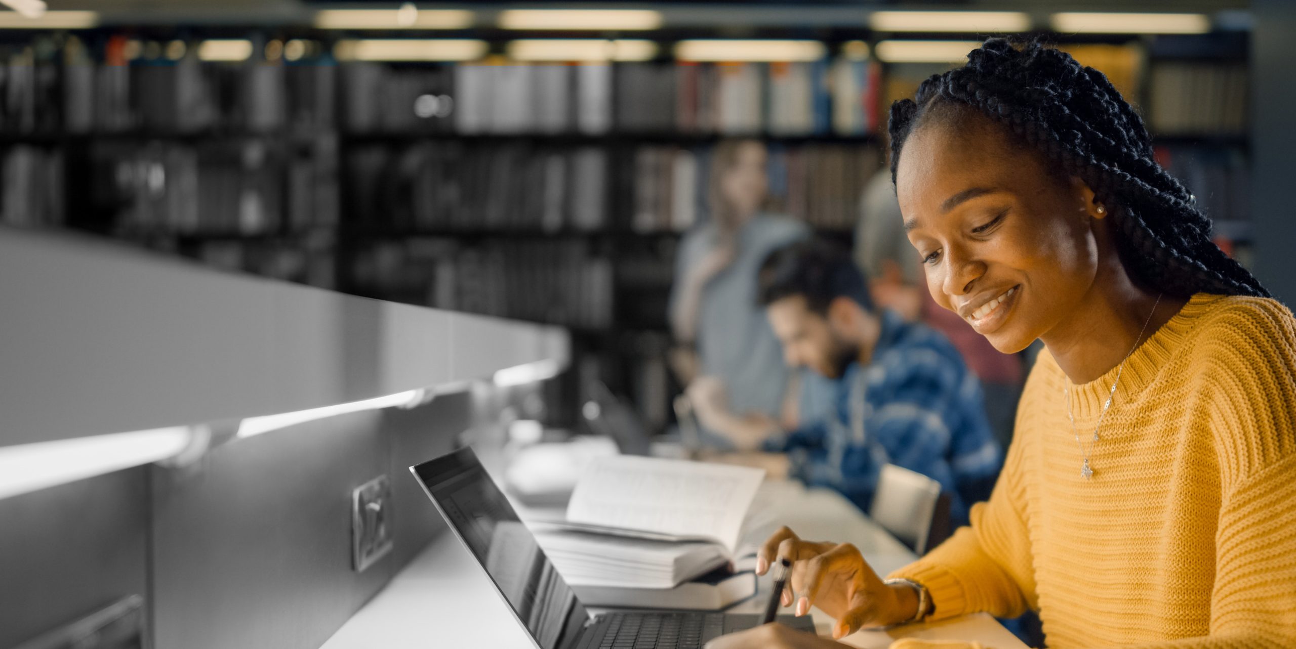 student studying at University of Florida's Hamilton Center