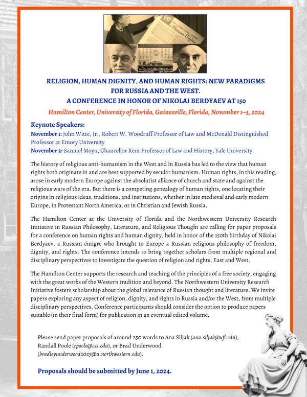 Call For Papers: Religion, Human Dignity, and Human Rights