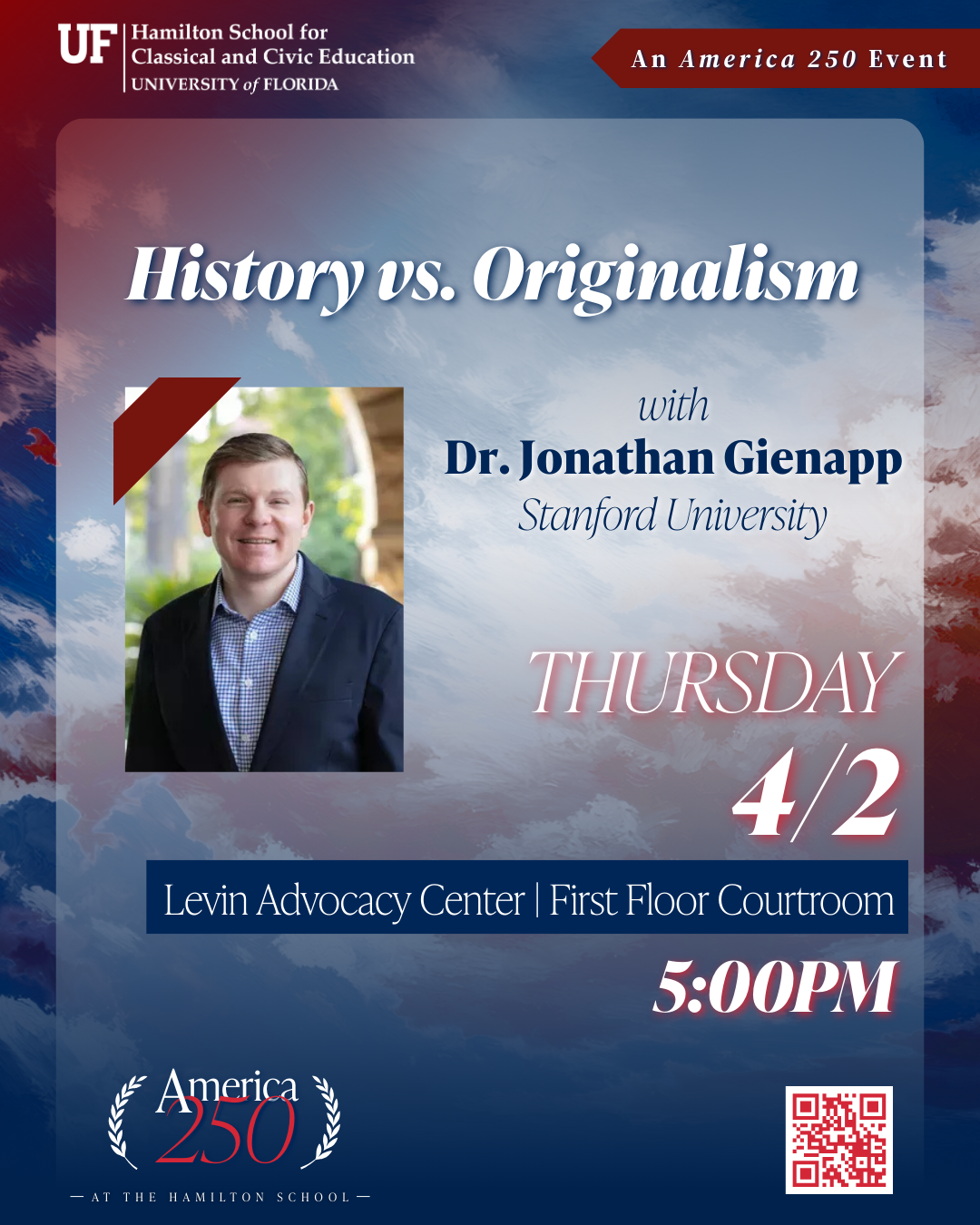 Event poster for a lecture titled 